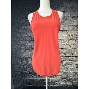 Lululemon Tank Top Womens Small Coral‎ Pullover Top Open Back Cutout Athletic